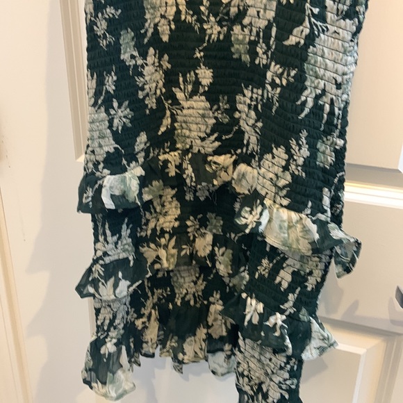 Abercrombie & Fitch green floral ruffle dress - Picture 6 of 6
